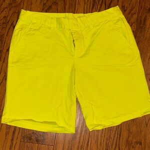 GAP Women's Neon Yellow Shorts